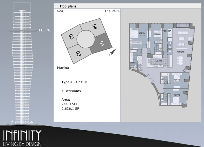 Plans-61th-penthouse-Infinity