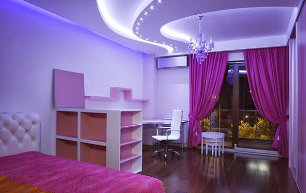 Wedo thiết kế phòng ngủ ngọt ngào, lãng mạn với màu tím