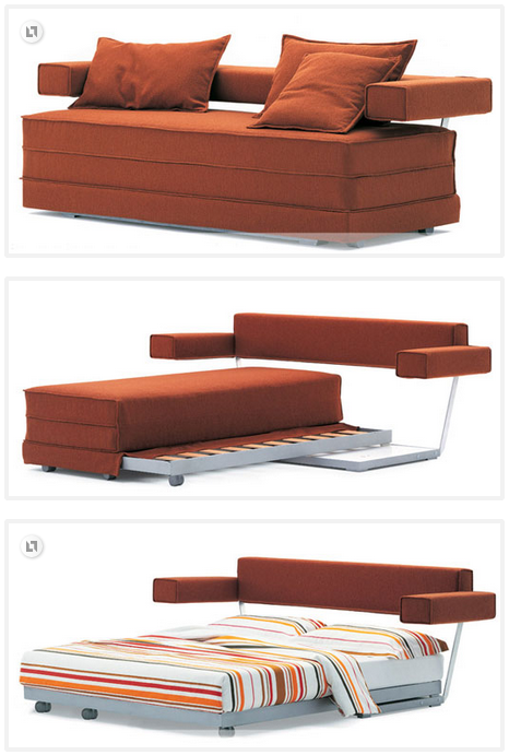 Ghế sofa giường phong cách hiện đại chuyển đổi cơ động cho không gian linh hoạt