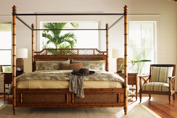 Thậm chí giường ngủ của bạn cũng có thể được làm bằng tre. Bạn sẽ cảm thấy thật thư giãn với không gian tinh tế này.