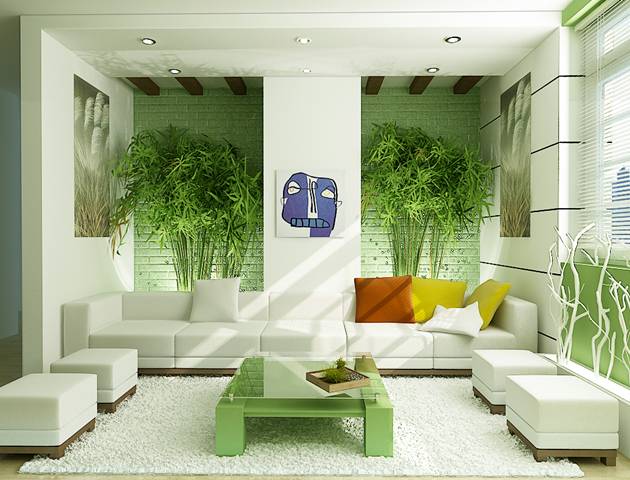 Wedo thiết kế nội thất phòng khách gần gũi thiên nhiên