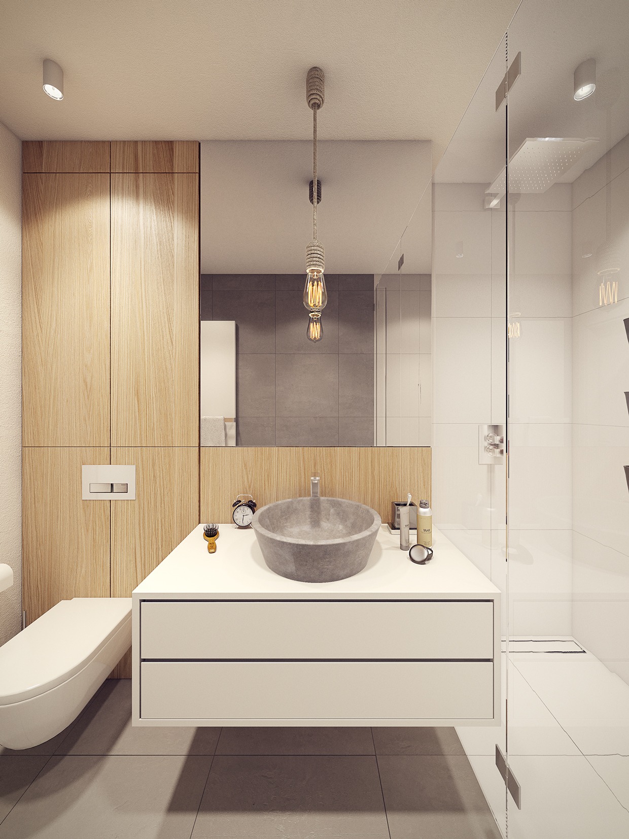 Wedo thiết kế nội thất nhà tắm đẹp lấy cảm hứng từ xu hướng thiết kế những năm 60
