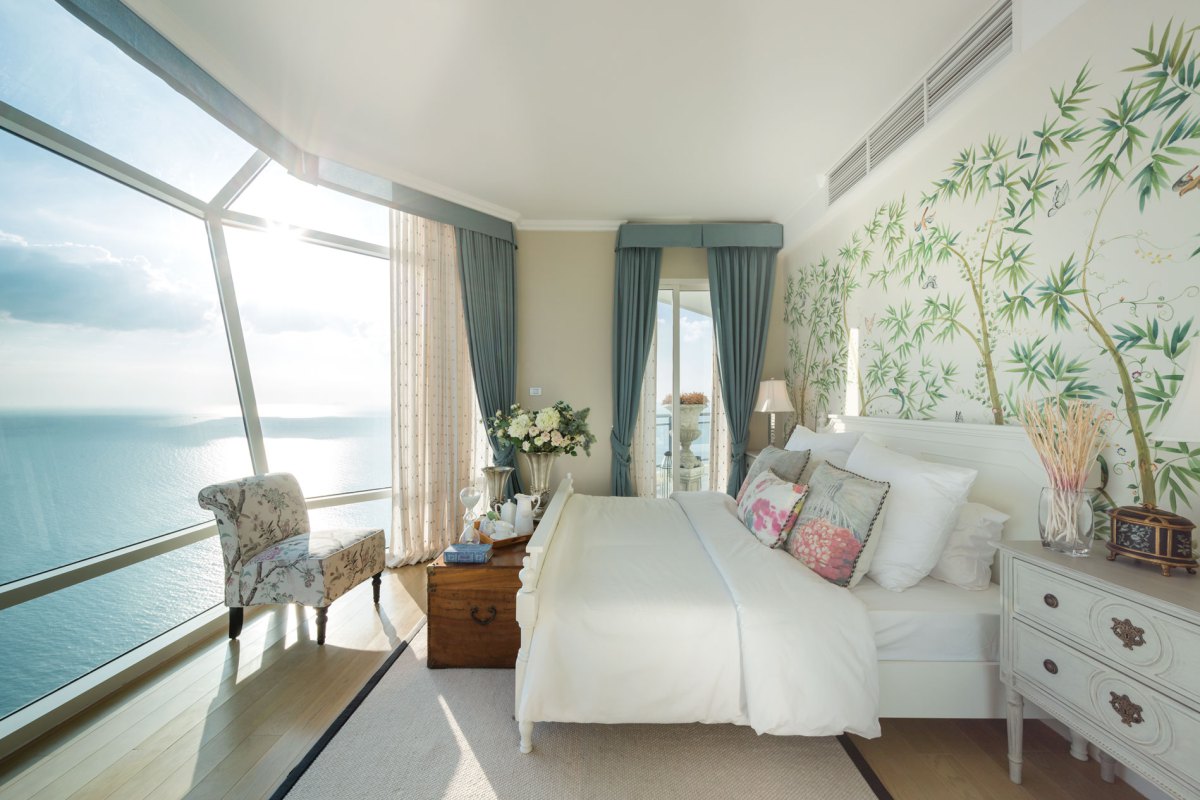 Wedo thiết kế nội thất phòng ngủ sang trọng cho căn hộ bên bờ biển