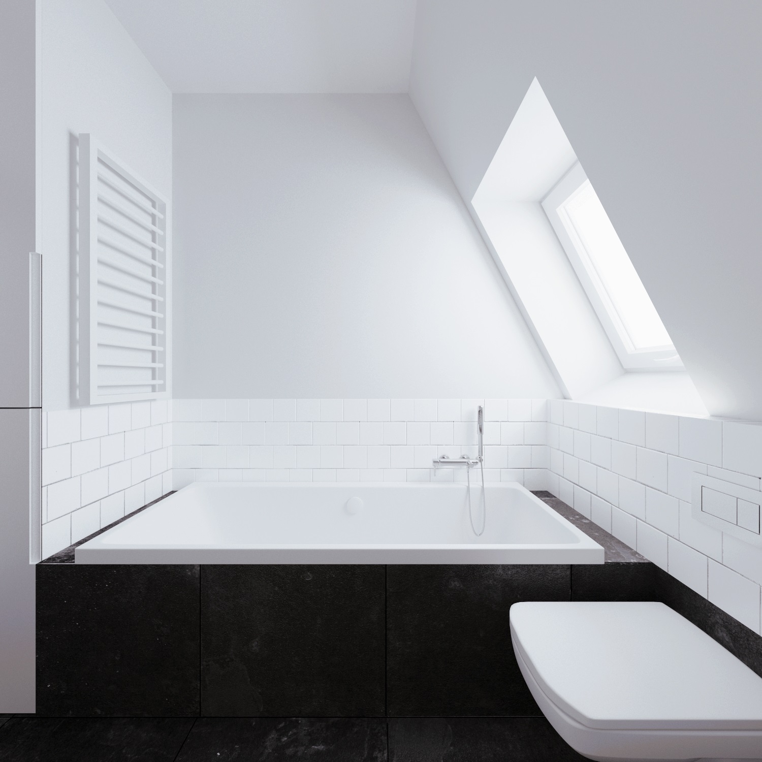 Wedo thiết kế nội thất phòng tắm thông minh cho căn hộ nhỏ tầng áp mái
