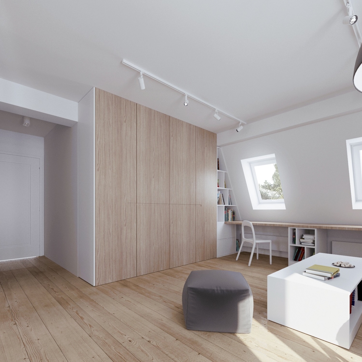 Wedo thiết kế nội thất thông minh cho căn hộ nhỏ tầng áp mái