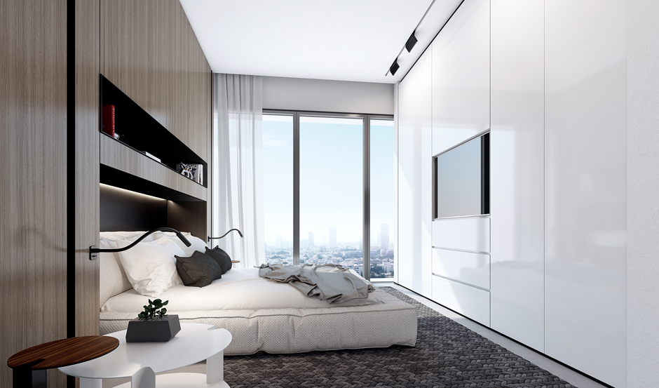 Wedo thiết kế nội thất phòng ngủ đẹp tinh tế với màu trắng