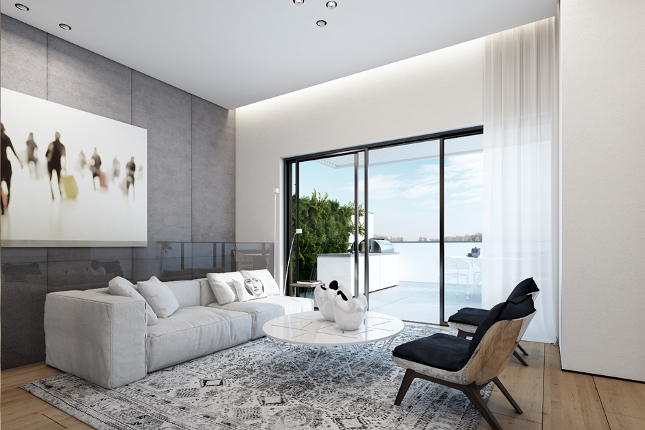 Wedo thiết kế nội thất phòng khách đẹp tinh tế với màu trắng