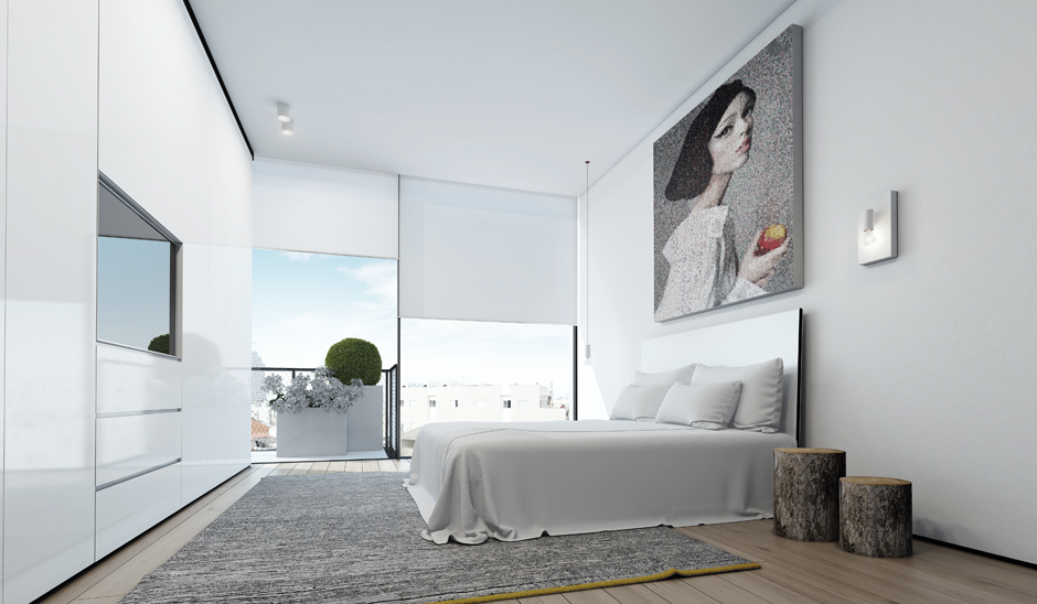 Wedo thiết kế nội thất phòng ngủ đẹp tinh tế với màu trắng