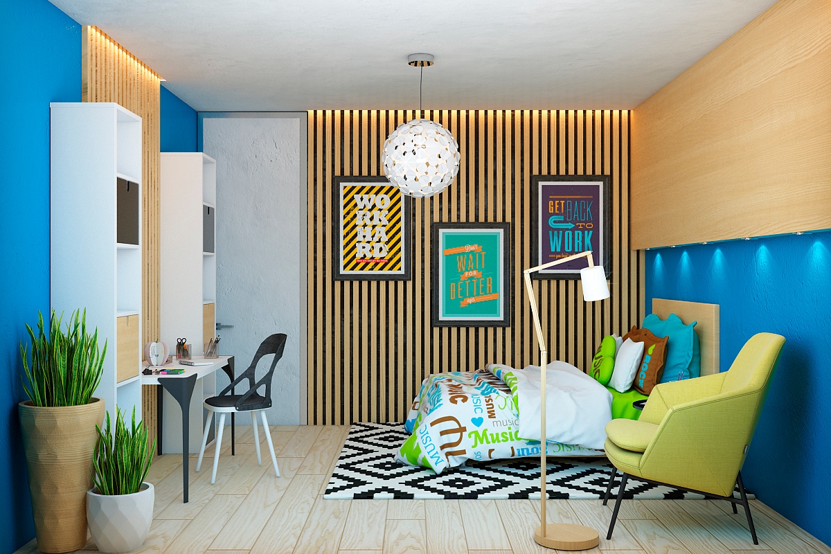 Wedo thiết kế nội thất phòng ngủ sang trọng và ấm áp với gỗ tự nhiên