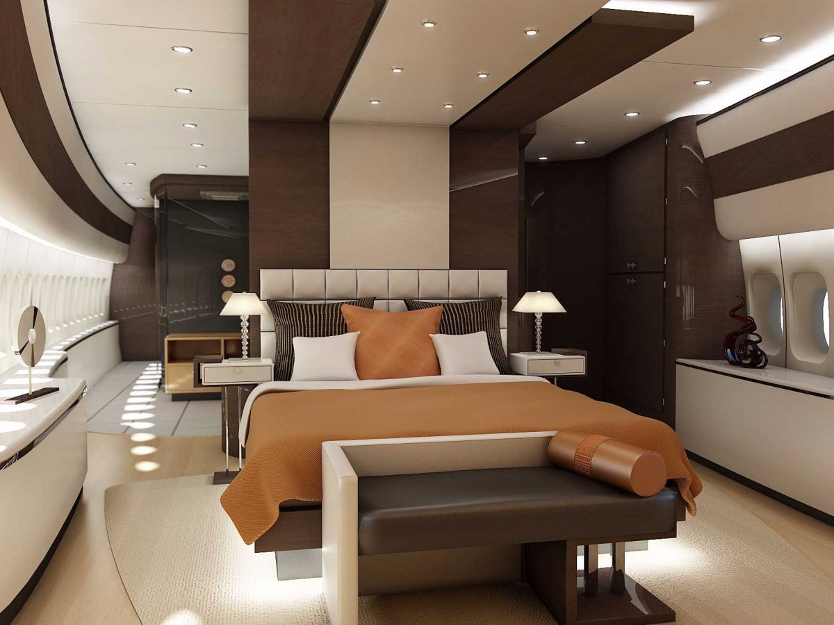 Wedo thiết kế nội thất phòng ngủ sang trọng và độc đáo giống như trên một chiếc máy bay