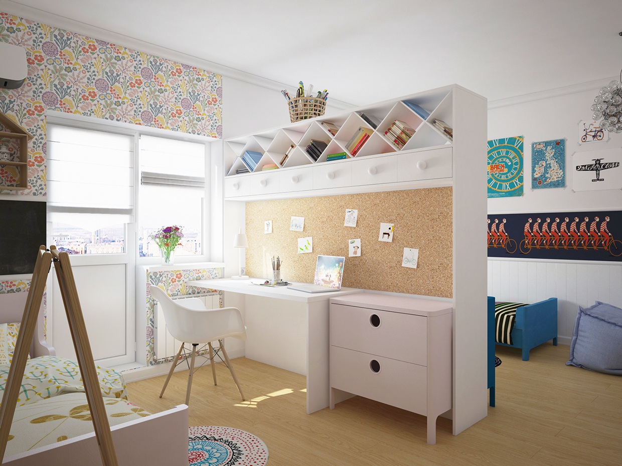Wedo thiết kế nội thất phòng trẻ em đa phong cách và đầy màu sắc