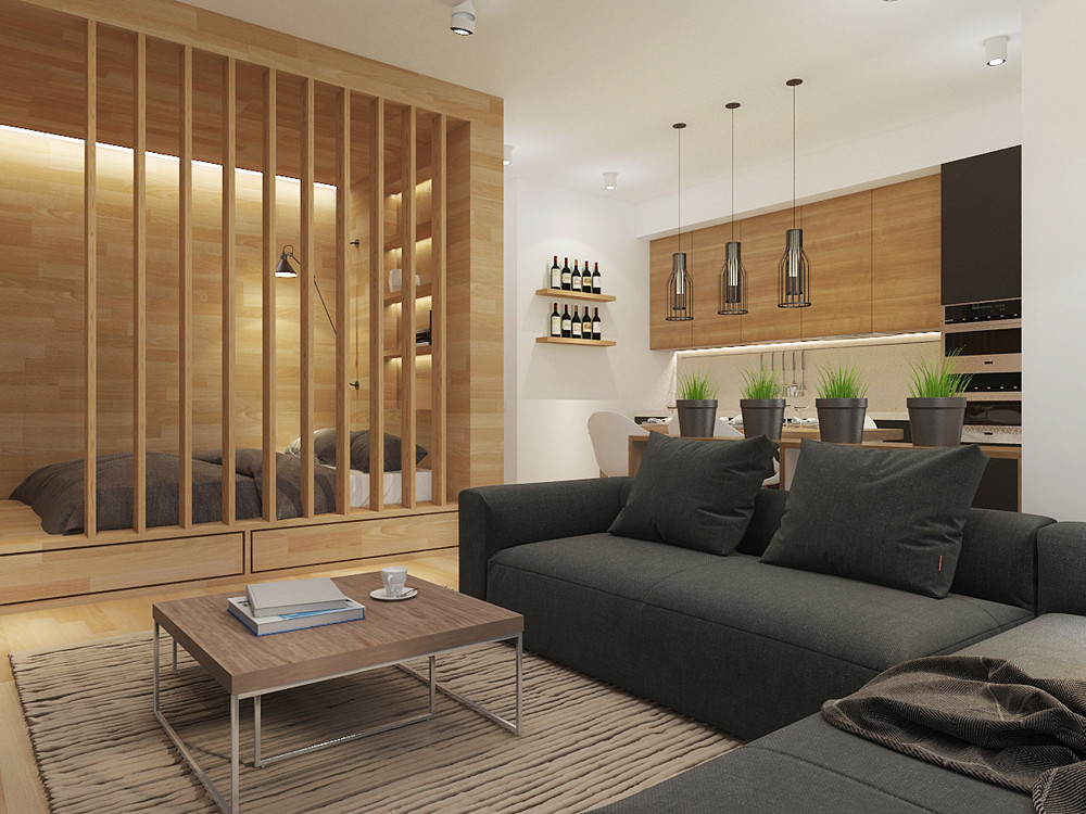 Wedo thiết kế nội thất phòng khách đơn giản, thông minh cho nhà nhỏ
