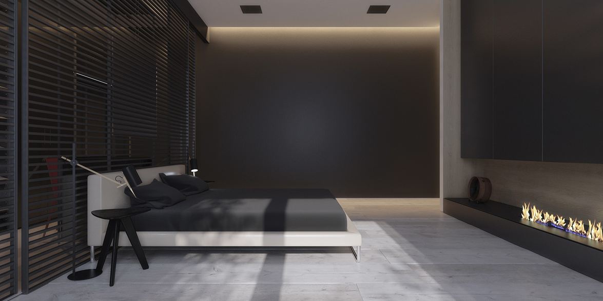 Wedo thiết kế phòng ngủ mở với nội thất tối giản đẹp