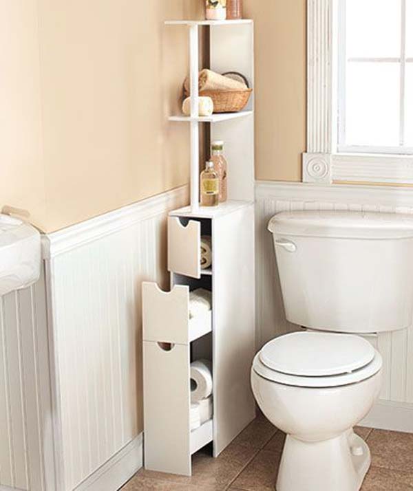 Tăng lưu trữ cho phòng tắm nhỏ với ý tưởng của wedo 26
