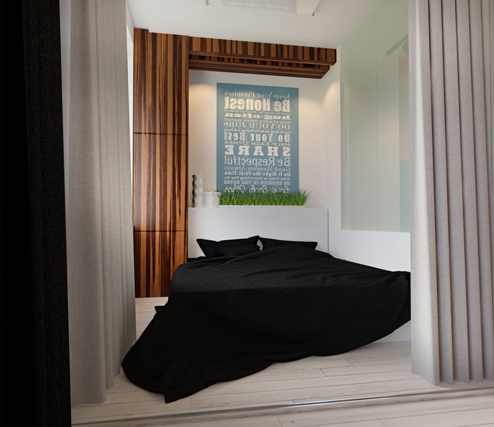 Wedo thiết kế nội thất phòng ngủ căn hộ cao cấp đơn giản, sáng tạo cho gia đình trẻ