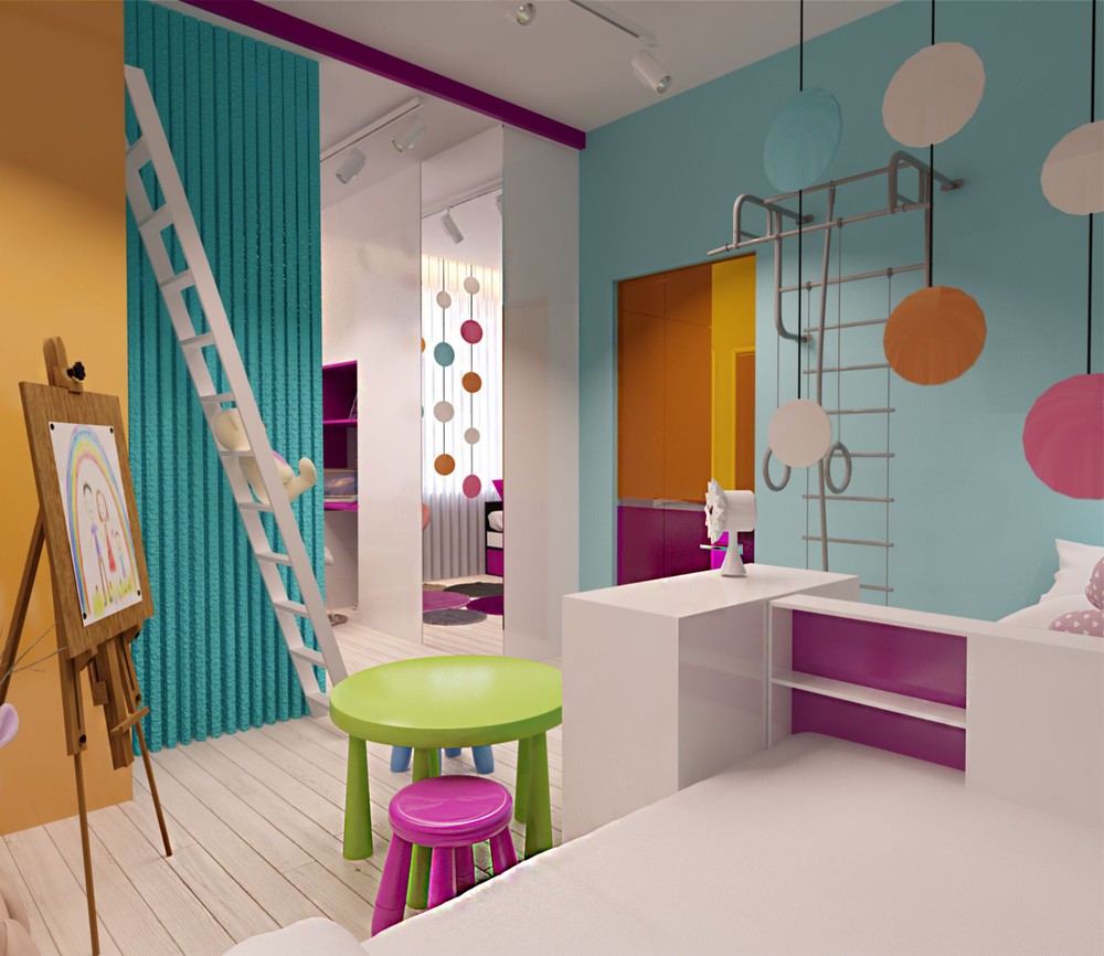 Wedo thiết kế nội thất phòng ngủ trẻ em căn hộ cao cấp đơn giản, sáng tạo cho gia đình trẻ