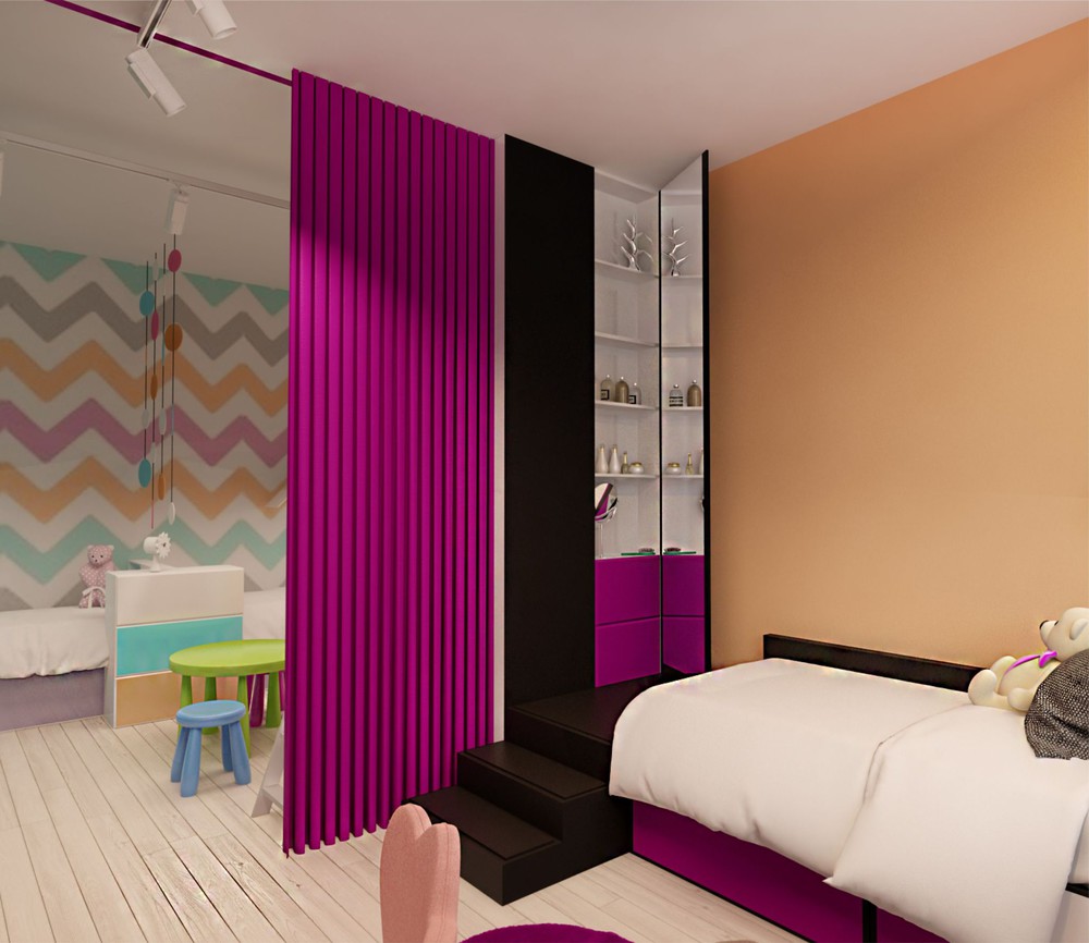 Wedo thiết kế nội thất phòng ngủ trẻ em căn hộ cao cấp đơn giản, sáng tạo cho gia đình trẻ