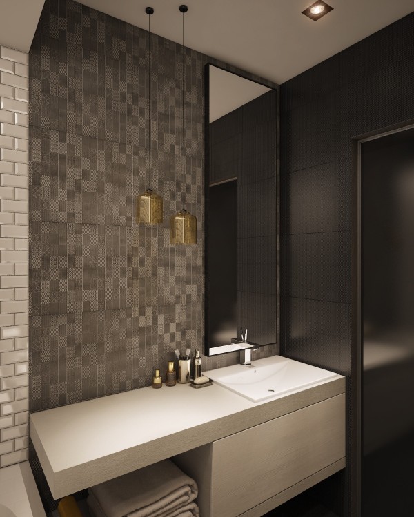 Wedo thiết kế nội thất phòng tắm đẹp, tươi sáng, đơn giản và đẳng cấp với gạch trần