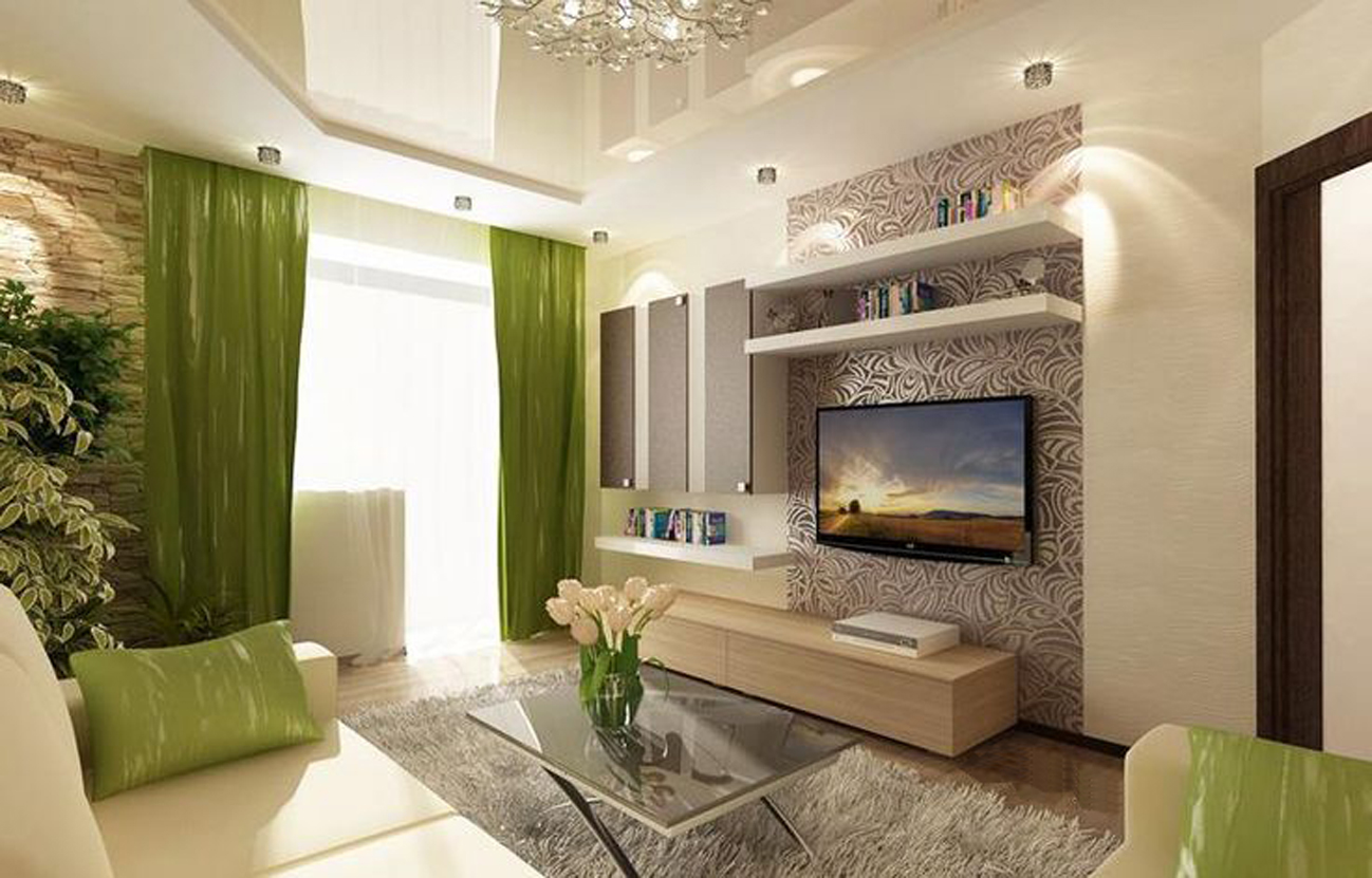 Wedo thiết kế nội thất phòng khách trẻ trung, tươi sáng với màu xanh lá cây 10