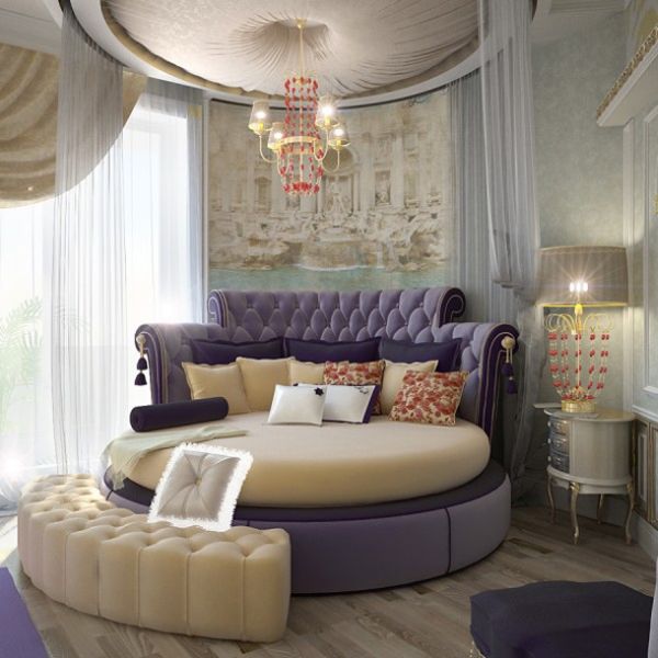 Wedo thiết kế nội thất phòng ngủ đẹp độc đáo, sang trọng với giường tròn