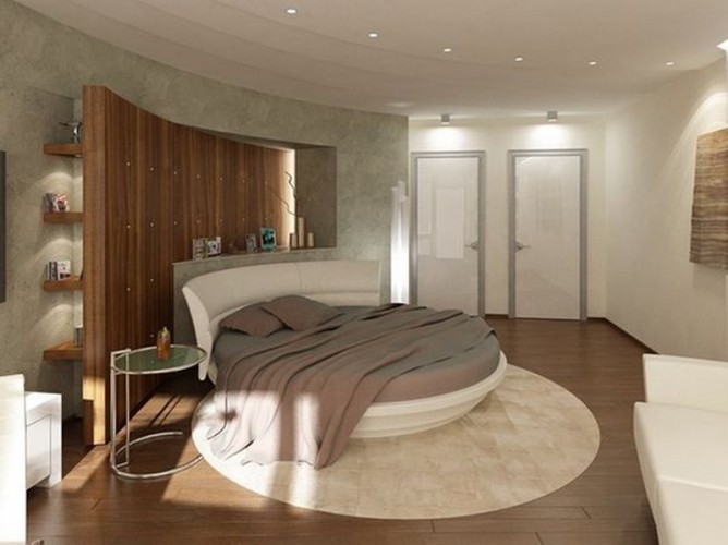 Wedo thiết kế nội thất phòng ngủ đẹp độc đáo, sang trọng với giường tròn