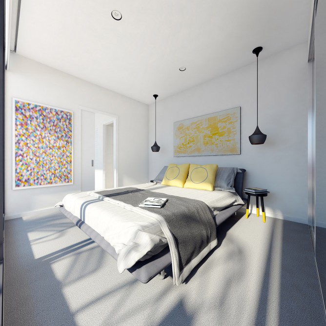 Wedo thiết kế nội thất sang trọng cho phòng ngủ căn hộ cao cấp