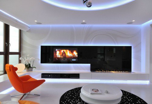 Wedo thiết kế nội thất nhà đẹp và ấm áp với lò sưởi hiện đại