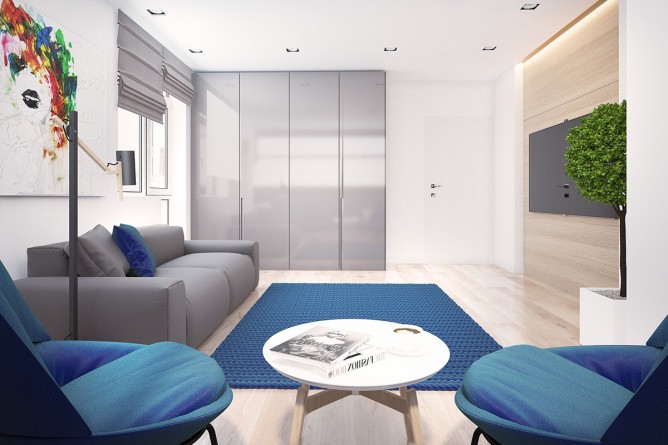 Wedo thiết kế nội thất phòng khách đơn giản, tươi sáng và vui vẻ