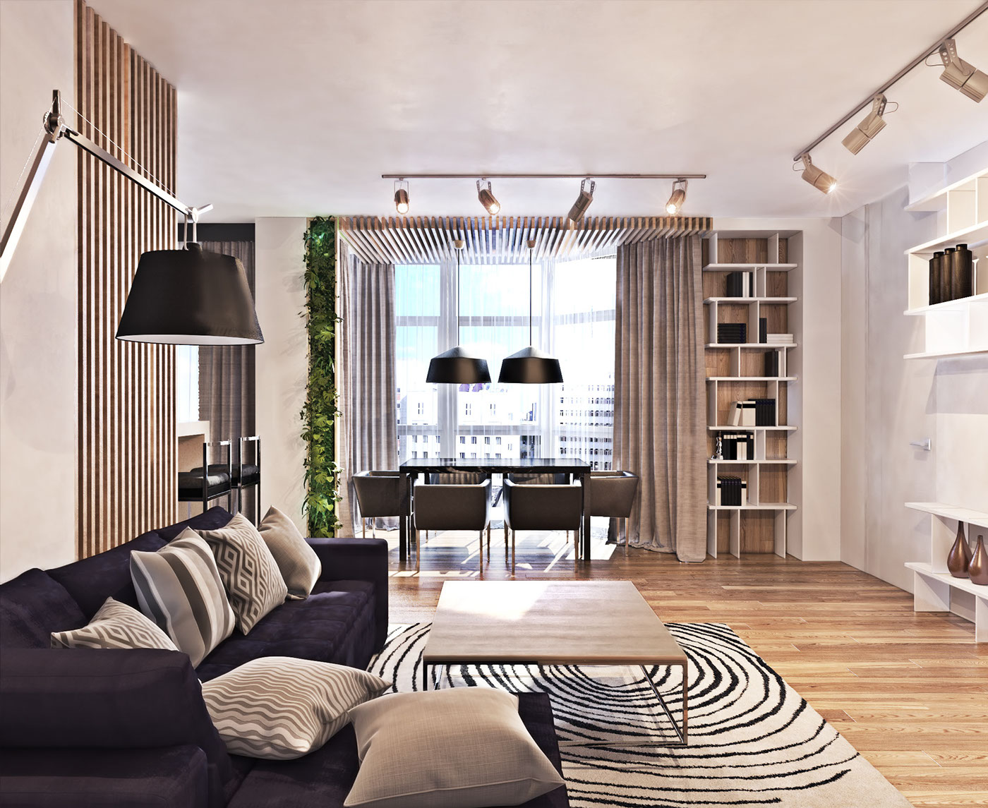 Wedo thiết kế nội thất không gian mở cho phòng khách nhà đẹp