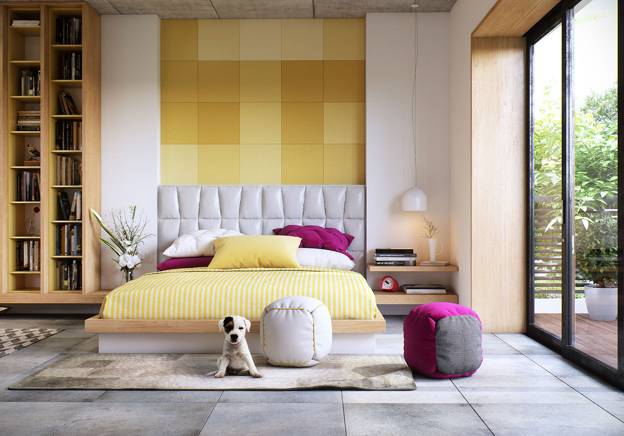 Thiết kế, trang trí mảng tường phòng ngủ độc đáo, sang trọng, hấp dẫn