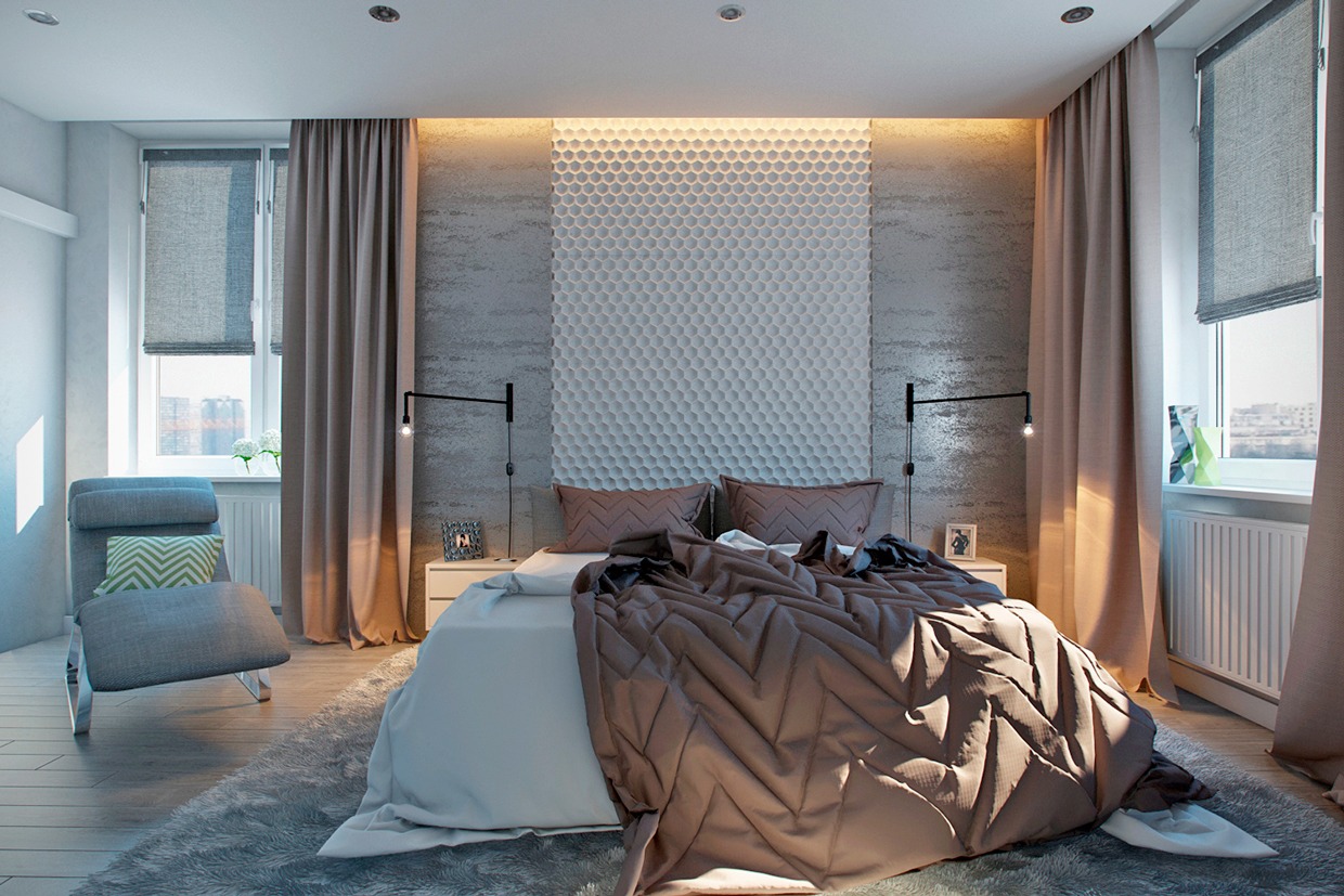 Thiết kế, trang trí mảng tường phòng ngủ độc đáo, sang trọng, hấp dẫn