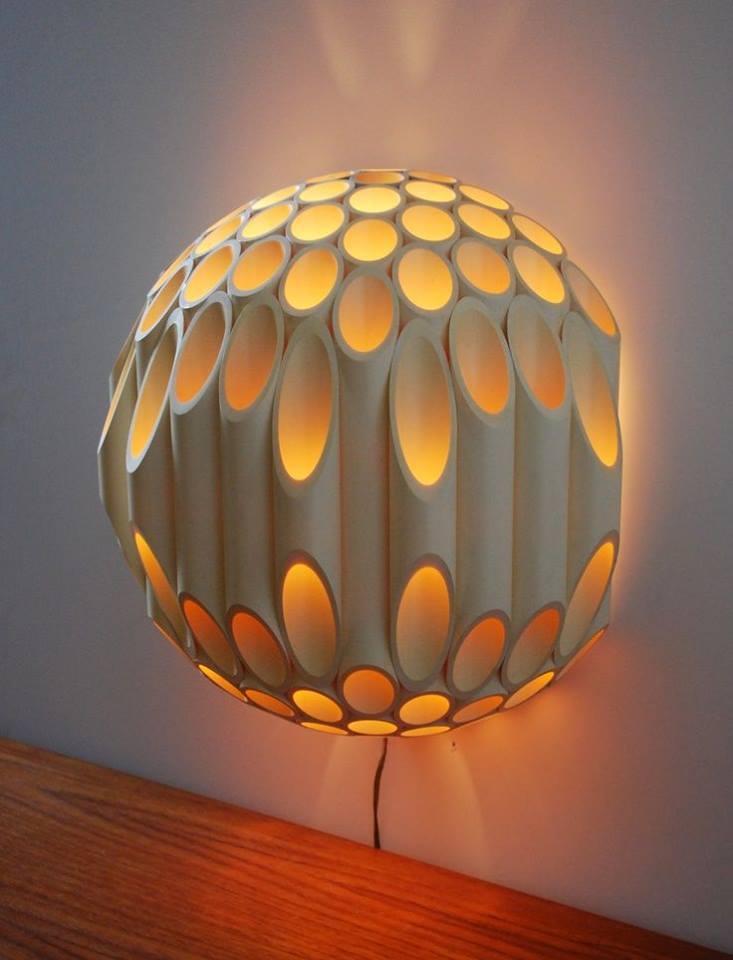 wedo thiết kế đèn chiếu sáng đẹp độc đáo với vật liệu tre