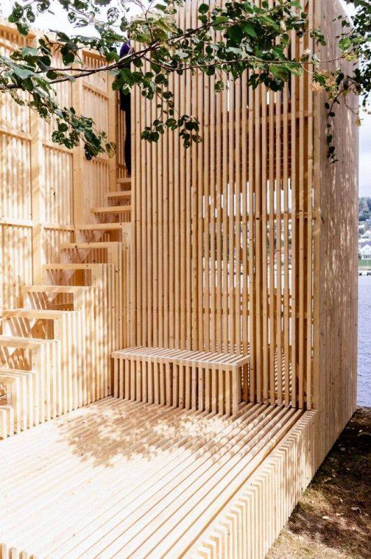 ý tưởng thiết kế nhà đẹp lung linh với tường gỗ độc đáo