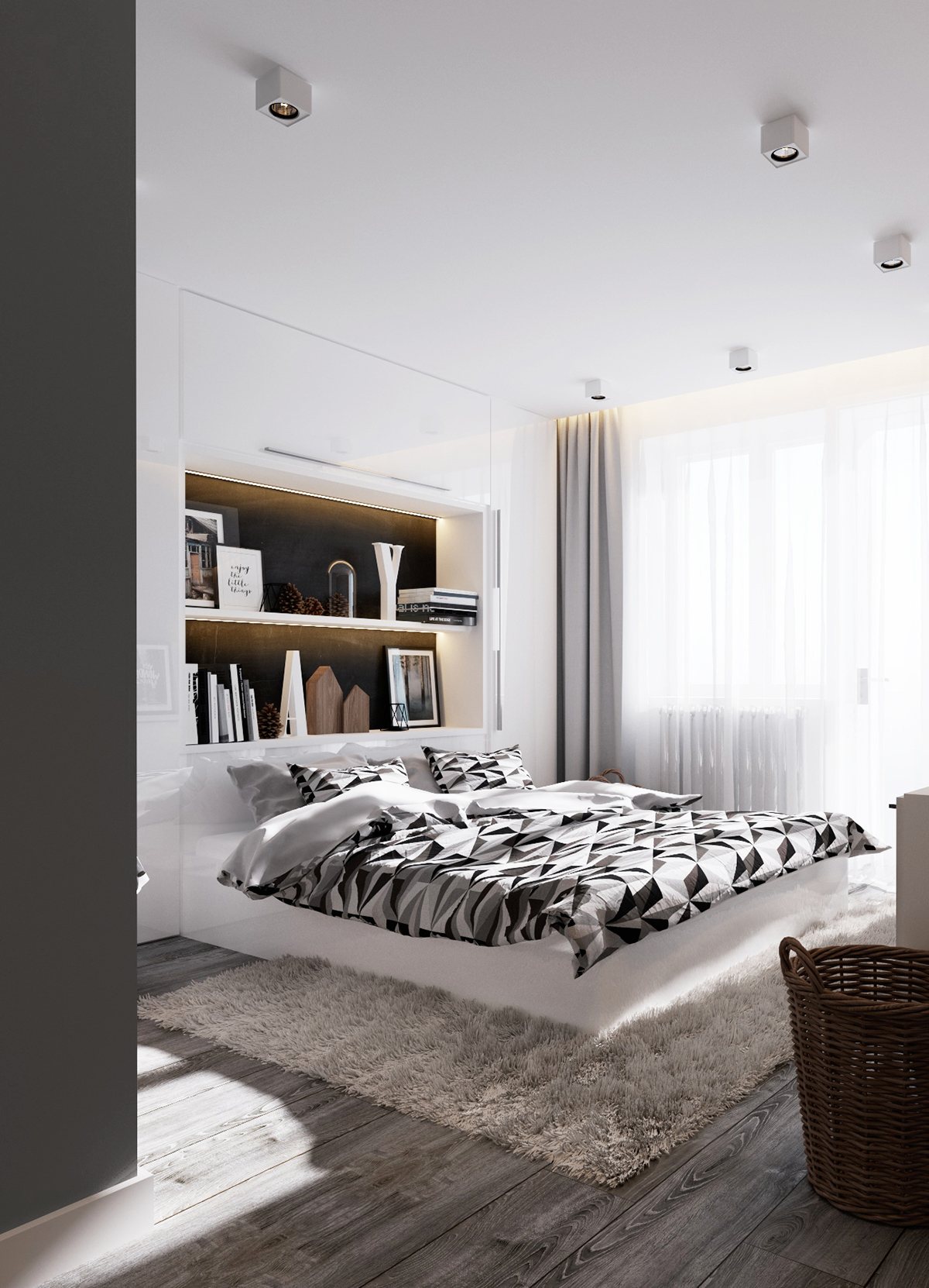 wedo thiết kế nội thất hiện đai, sang trọng mà đơn giản cho phòng ngủ