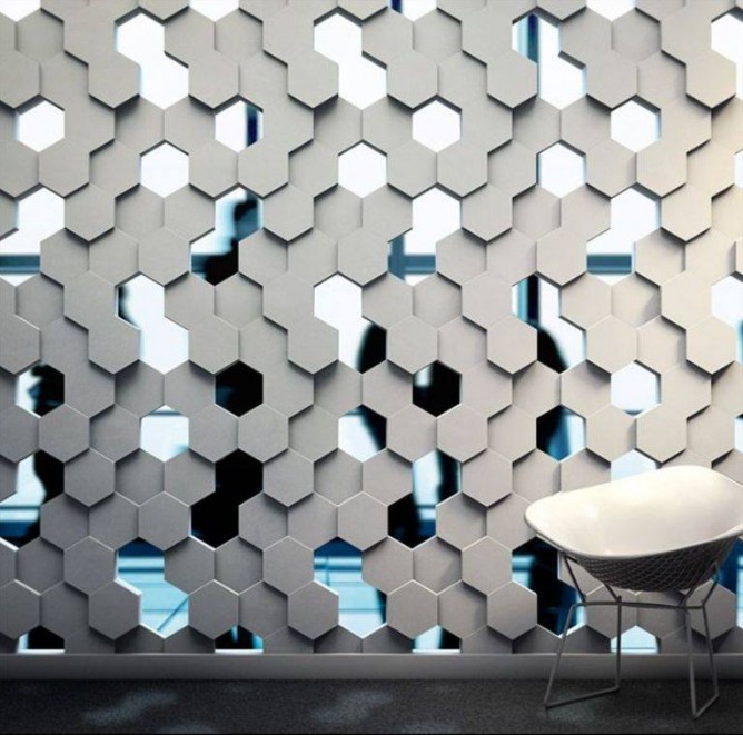 thiết kế tường 3D cho nội thất nhà đẹp
