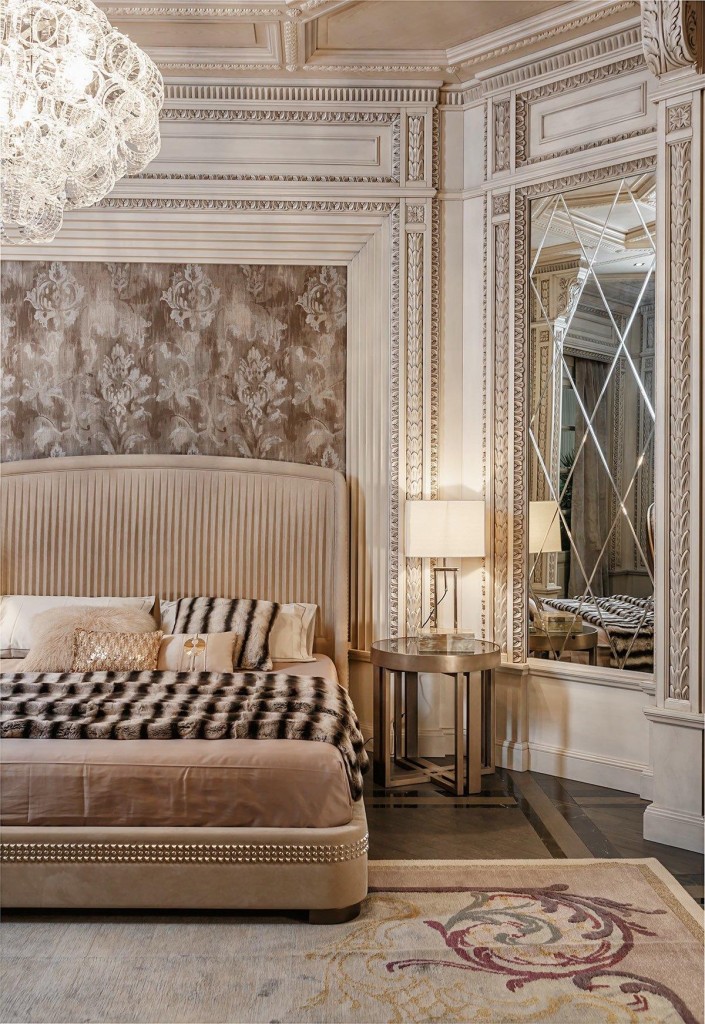 mẫu thiết kế nội thất tân cổ điển sang trọng, tươi sáng cho phòng ngủ đẹp