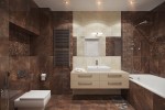 tư vấn thiết kế nội thất phòng tắm đẹp cho căn hộ 1 phòng ngủ