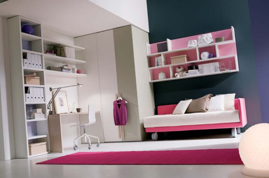 mẫu nội thất đẹp cho phòng ngủ con gái tuổi teen