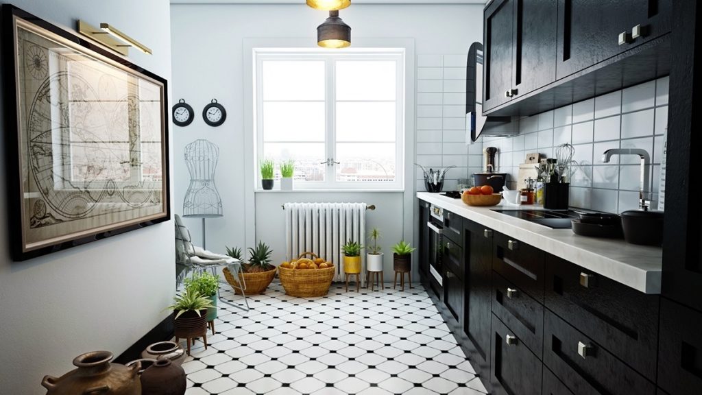 mẫu thiết kế nội thất nhà bếp và phòng ăn đẹp.