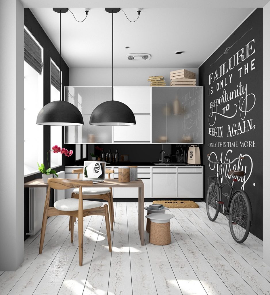 mẫu thiết kế nội thất nhà bếp và phòng ăn đẹp.