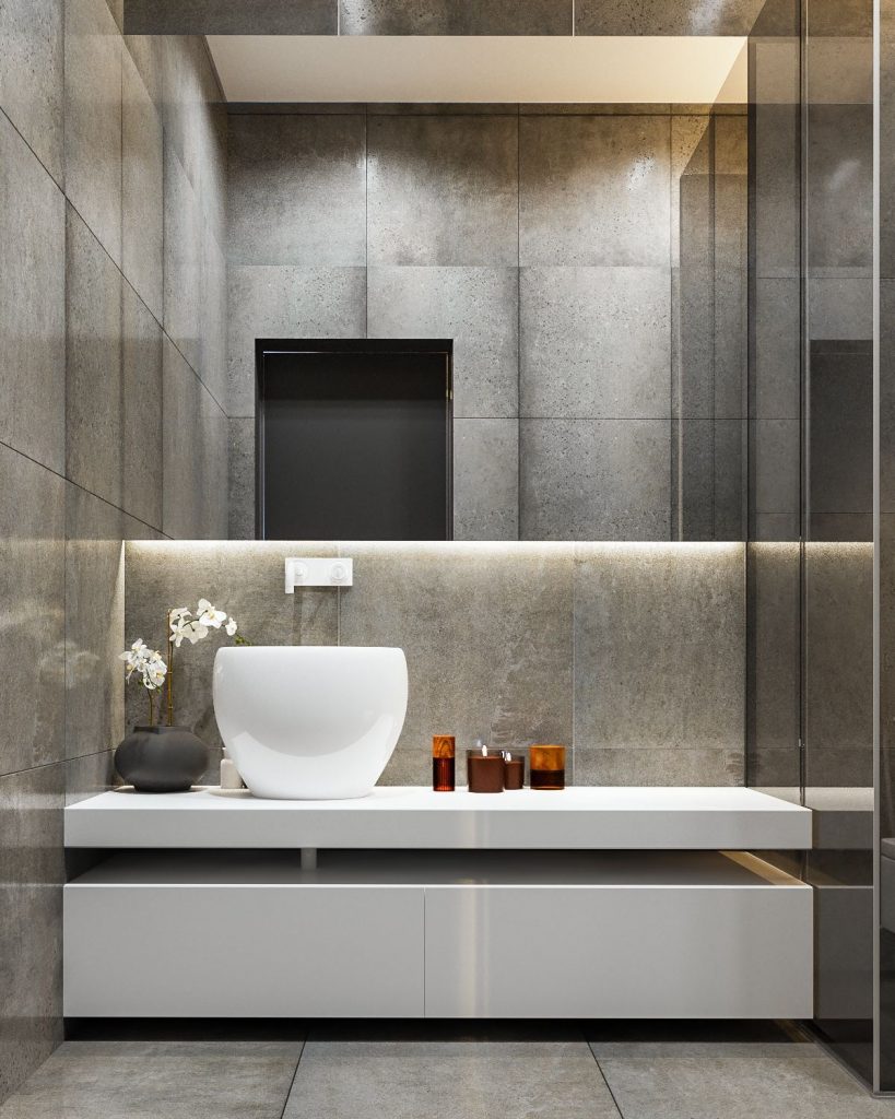 thiết kế thi công nội thất phòng tắm đẹp và sang trọng.