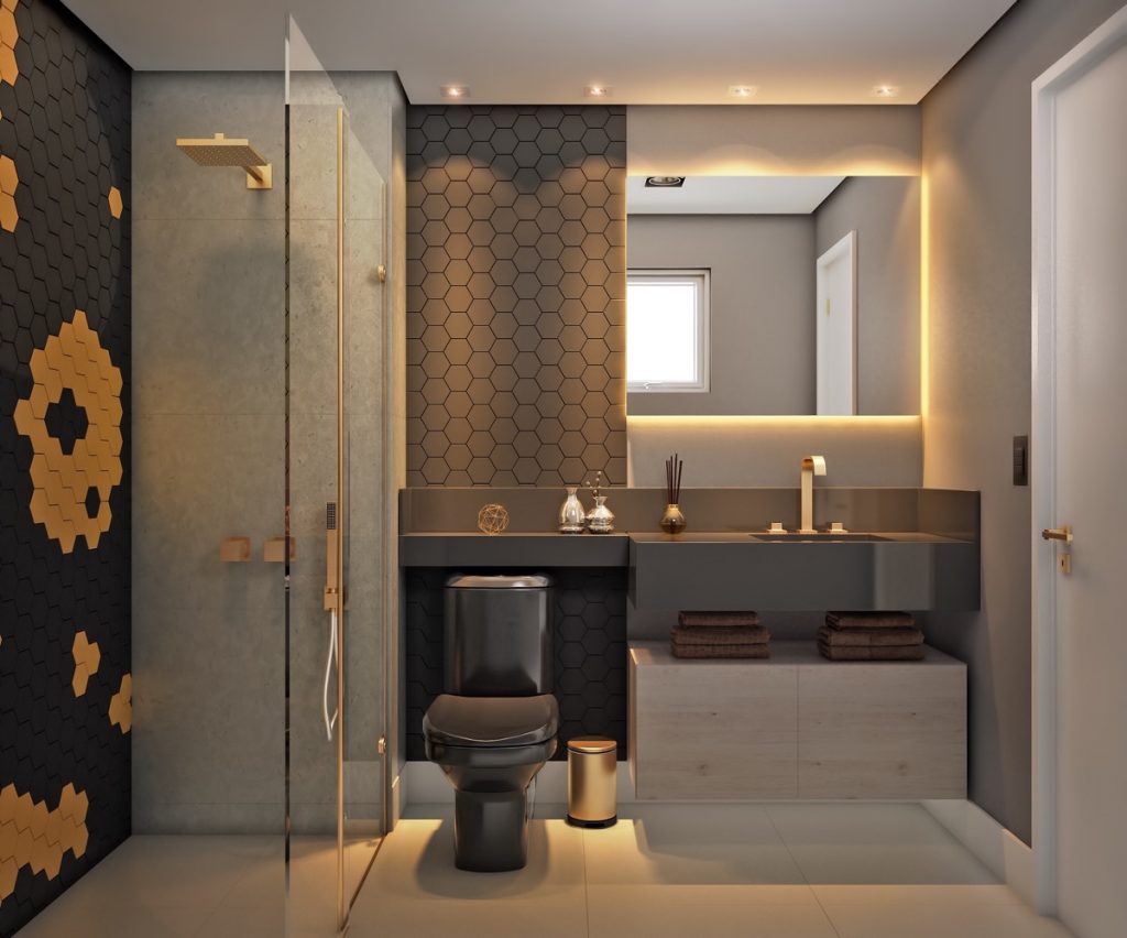 thiết kế thi công nội thất phòng tắm đẹp và sang trọng.