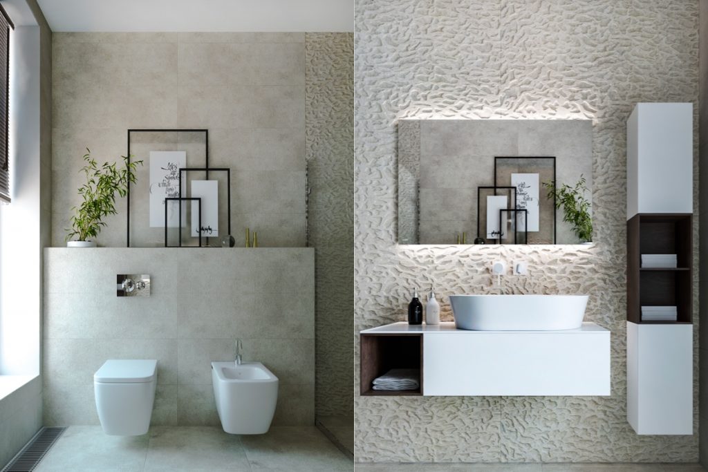 Mẫu thiết kế & thi công nội thất tối giản hiện đại đẹp hút hồn cho phòng tắm.