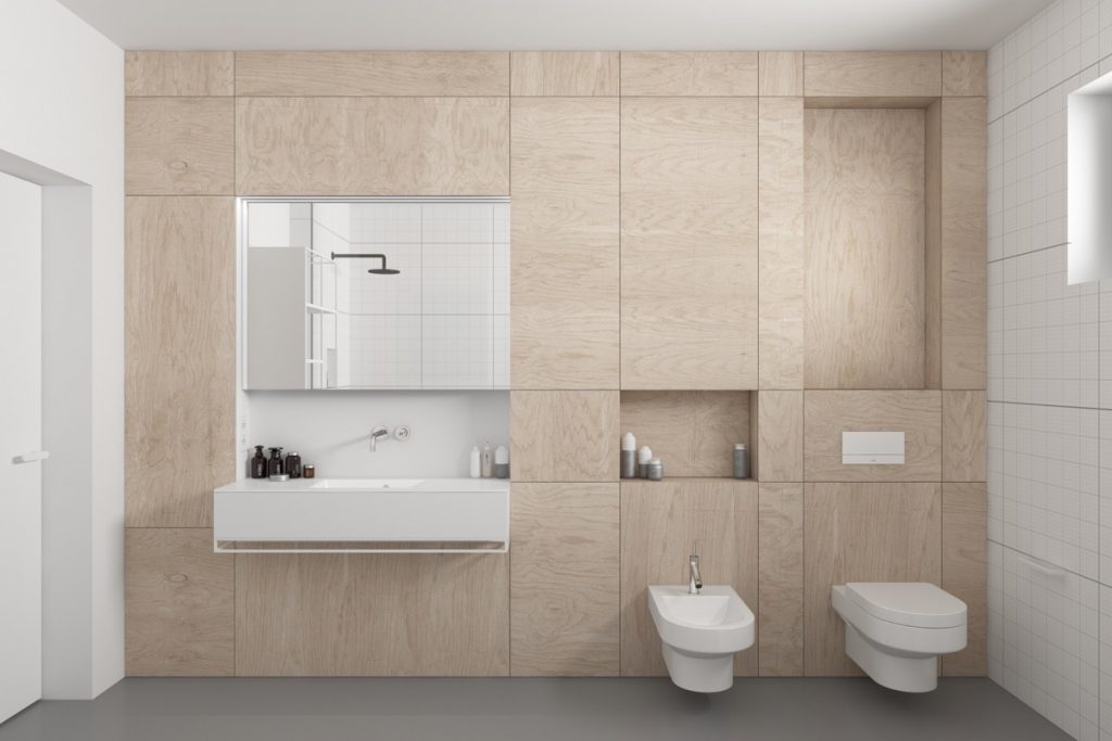 Mẫu thiết kế & thi công nội thất tối giản hiện đại đẹp hút hồn cho phòng tắm.