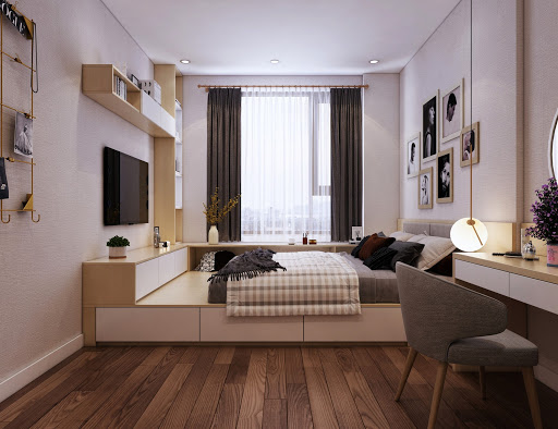 thiết kế nội thất căn hộ chung cư 70m2