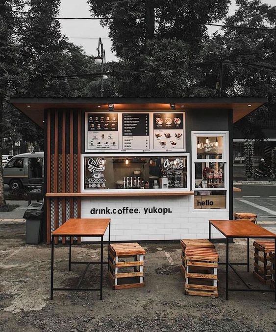thiết kế quán cafe nhỏ 
