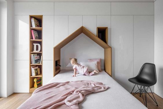 Phòng ngủ trẻ em với thiết kế tiết kiệm diện tích