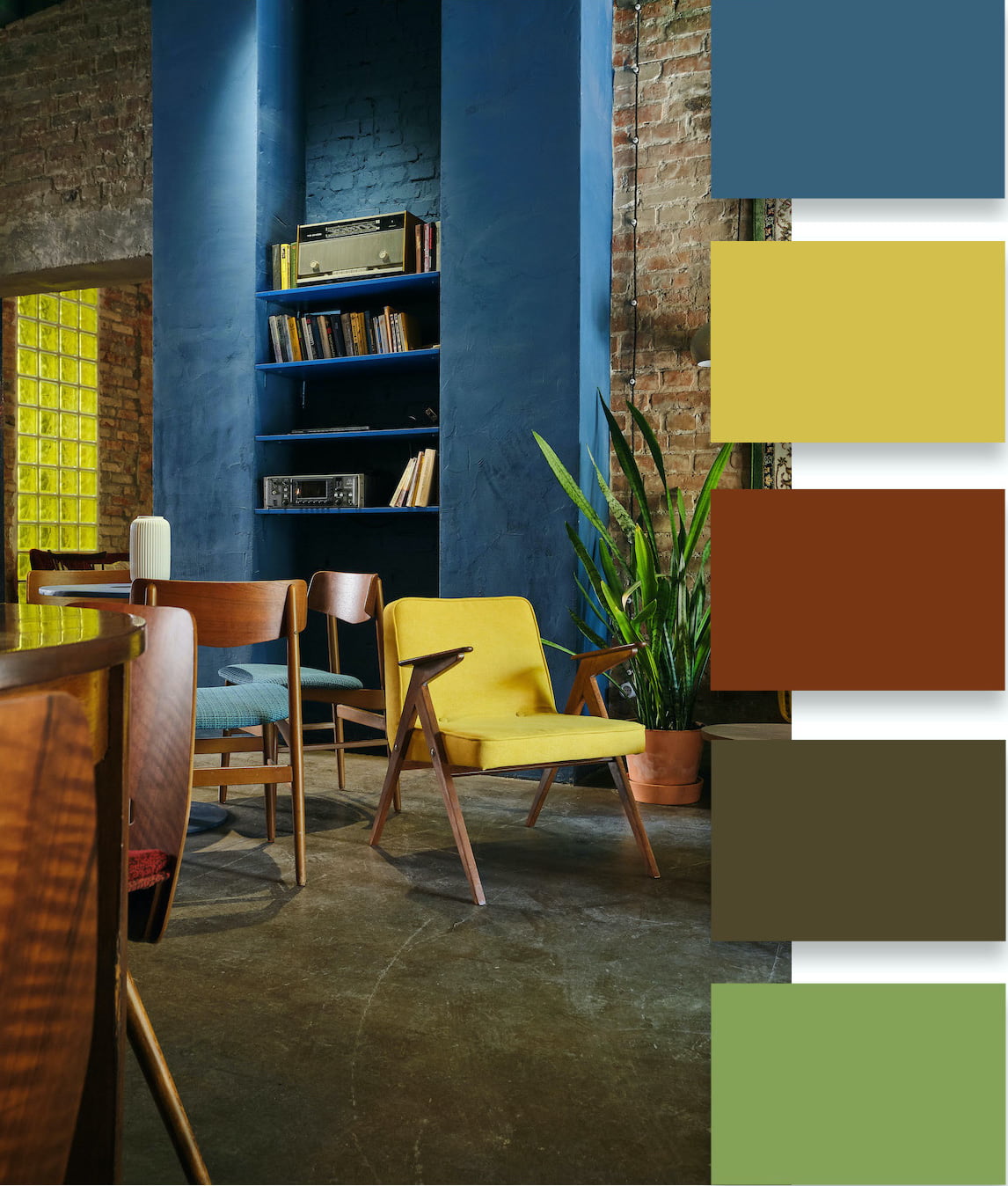 Phong cách Color Block trong thiết kế nội thất nhà chung cư 70m2 